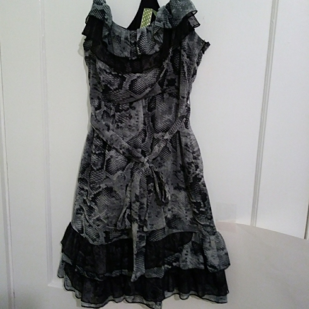 🍒 Johnny Martin Snakeskin Print MiniDress